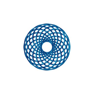 Soyut mandala simgesini grafik tasarım şablonu vektör izole