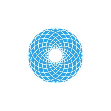 Soyut mandala simgesini grafik tasarım şablonu vektör izole