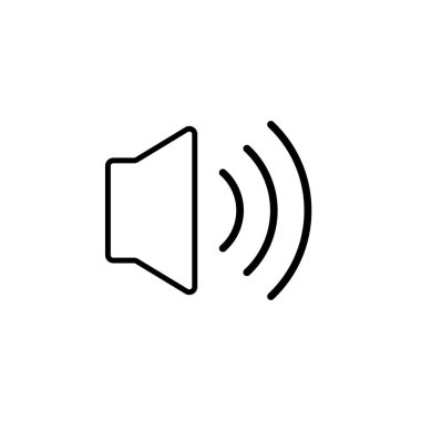 hoparlör grafik tasarım şablonu izole edildi