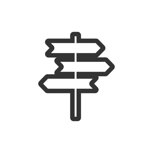 Signpost Icono Diseño Gráfico Plantilla Vector Aislado — Archivo Imágenes Vectoriales