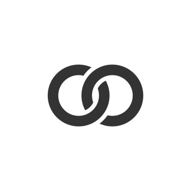 İzole sonsuzluk simgesi grafik tasarım şablonu vektör