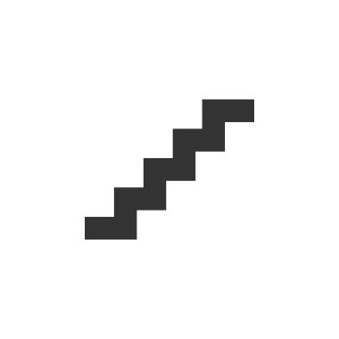 Merdiven simgesini grafik tasarım şablonu vektör izole