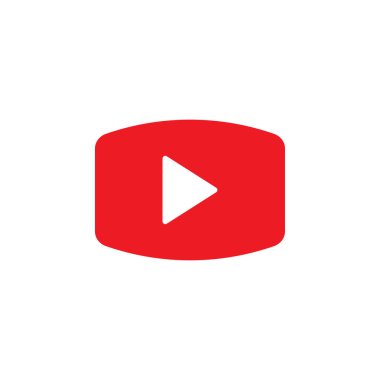 Video simgesini grafik tasarım şablonu vektör izole oynamak