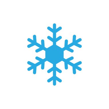 Kar tanesi simgesini grafik tasarım şablonu vektör izole