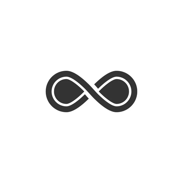 Infinity Pictogram Grafisch Ontwerp Sjabloon Vector Geïsoleerd — Stockvector