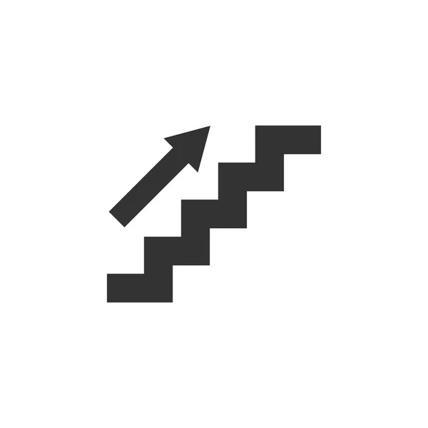 Escalera Icono Diseño Gráfico Plantilla Vector Aislado — Archivo Imágenes Vectoriales