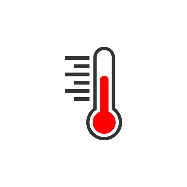 Thermometer Pictogram Grafisch Ontwerp Sjabloon Vector Geïsoleerd — Stockvector