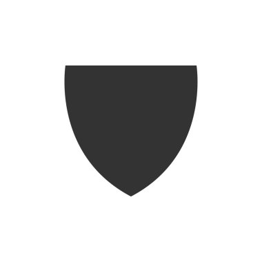 Kalkan simgesini grafik tasarım şablonu vektör izole