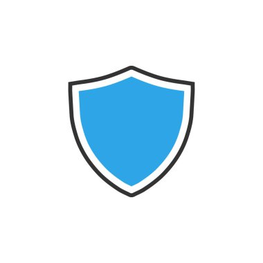 Kalkan simgesini grafik tasarım şablonu vektör izole