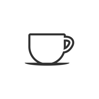 Çay simgesini grafik tasarım şablonu vektör izole