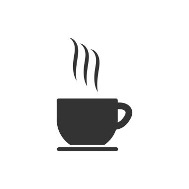 Çay simgesini grafik tasarım şablonu vektör izole