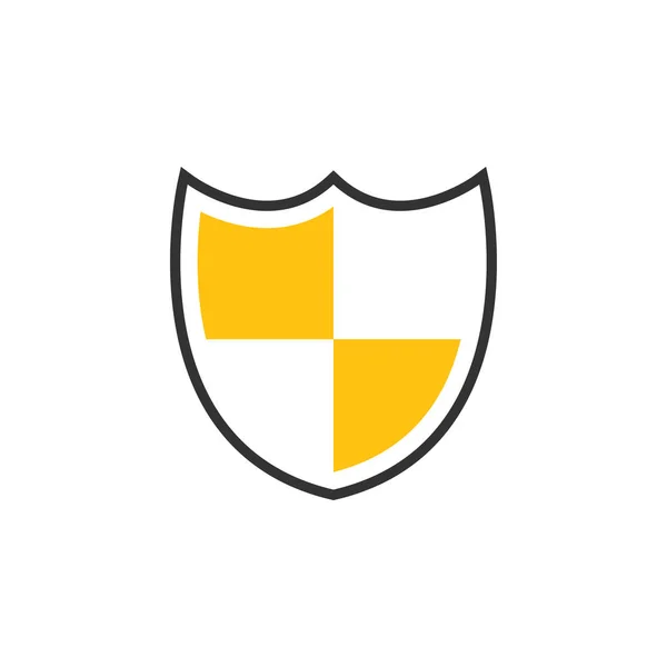 Shield Symbol Grafik Design Template Vektor Isoliert — Stockvektor