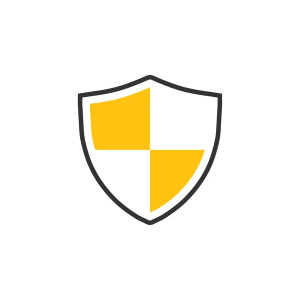 Shield Symbol Grafik Design Template Vektor Isoliert — Stockvektor