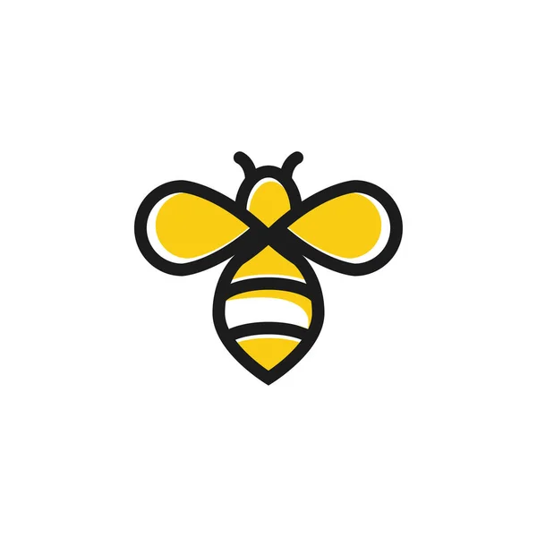 Lebah Madu Grafis Desain Vektor Terisolasi - Stok Vektor