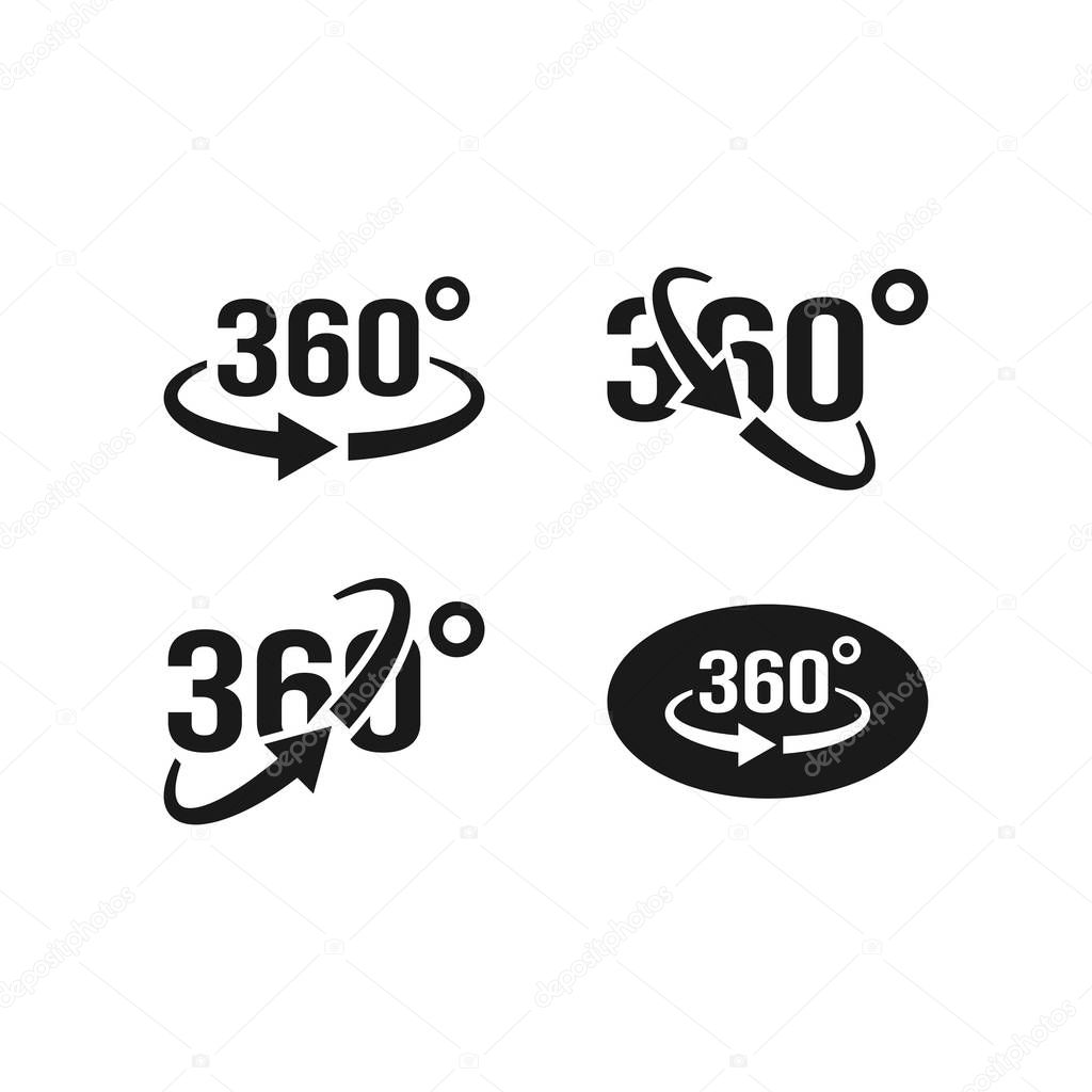 360 view icon graphic design template vector isolated