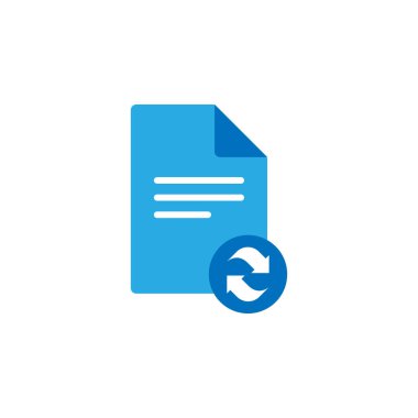 Belge simgesini grafik tasarım şablonu vektör izole