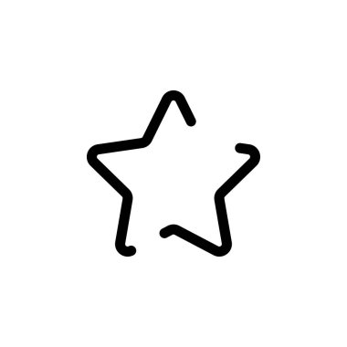 Yıldız simgesi grafik tasarım şablonu vektör izole