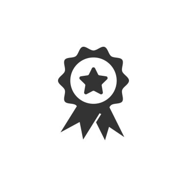 Ödül madalya simgesini grafik tasarım şablonu vektör izole