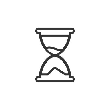 Kum saati simgesi grafik tasarım şablonu vektör izole