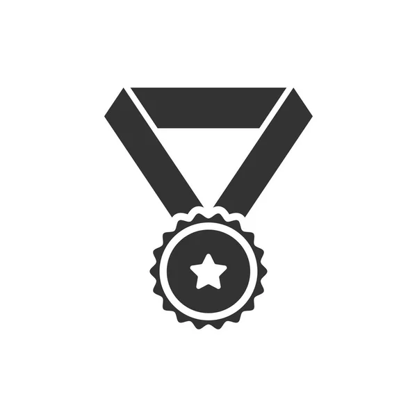 Premio Medalla Icono Diseño Gráfico Plantilla Vector Aislado — Archivo Imágenes Vectoriales