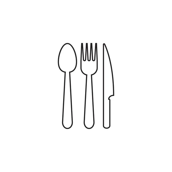 Utensil Icon Grafik Design Template Vektor Isoliert — Stockvektor