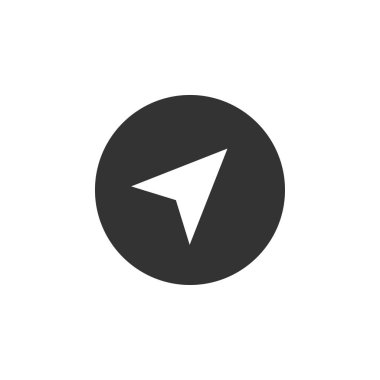 Pusula simgesini tasarım şablonu izole illüstrasyon vektör