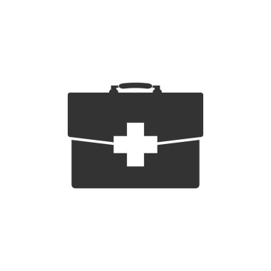 İlk yardım simgesi tasarım şablonu izole illüstrasyon vektör