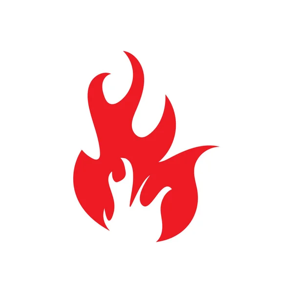Flamme Symbol Design Vorlage Vektor Isolierte Illustration — Stockvektor