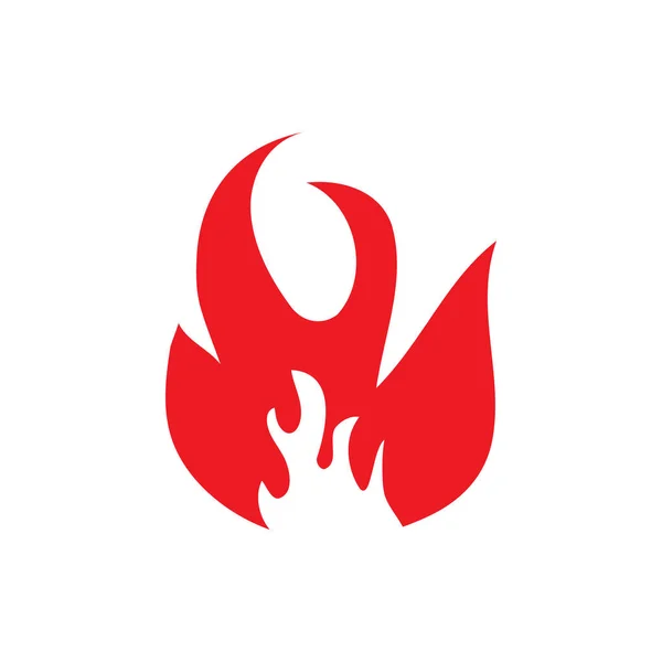 Flamme Symbol Design Vorlage Vektor Isolierte Illustration — Stockvektor