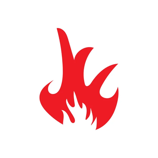 Flamme Symbol Design Vorlage Vektor Isolierte Illustration — Stockvektor