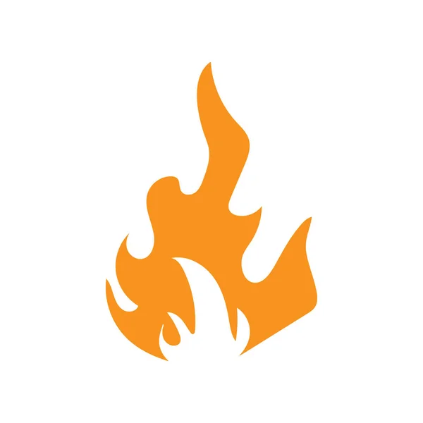 Flamme Symbol Design Vorlage Vektor Isolierte Illustration — Stockvektor