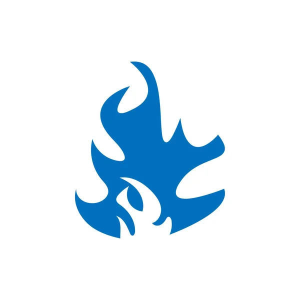 Flamme Symbol Design Vorlage Vektor Isolierte Illustration — Stockvektor