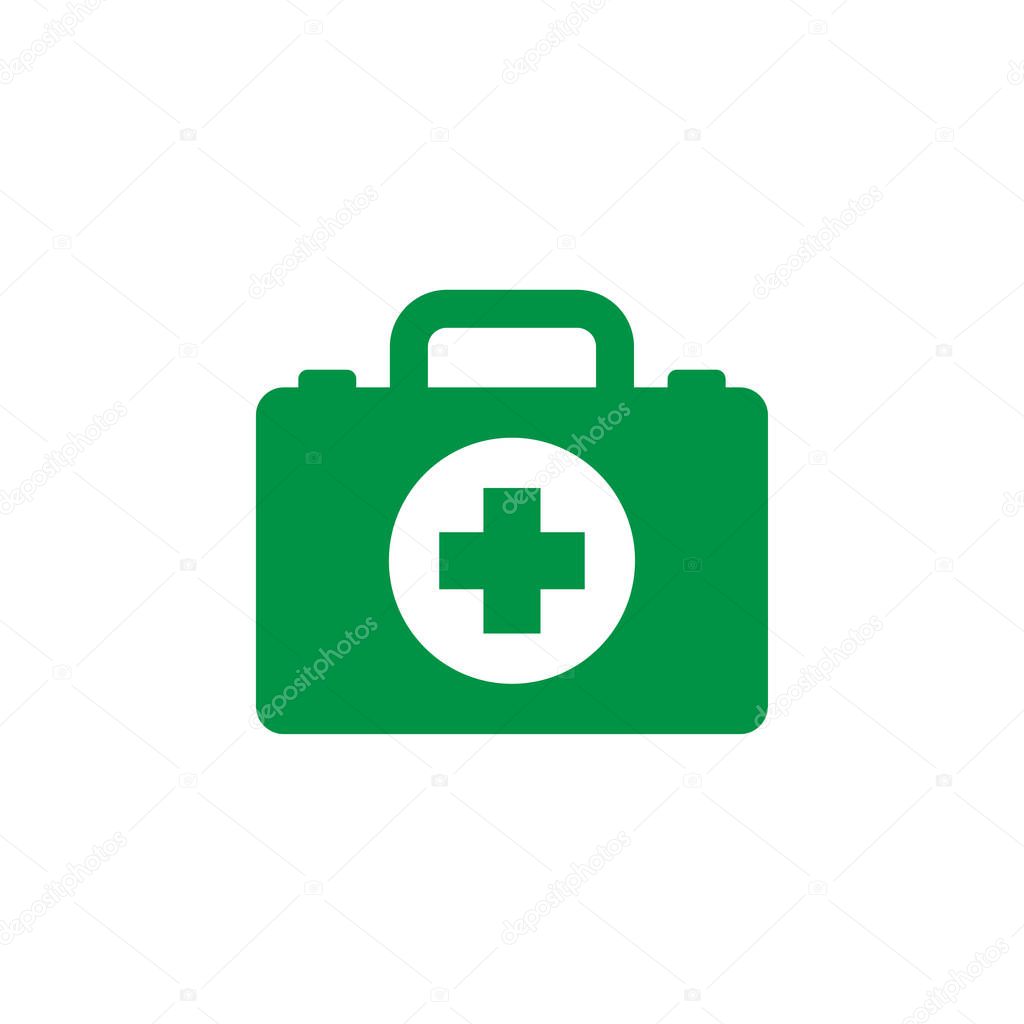 First aid icon design template vector isolated illustration
