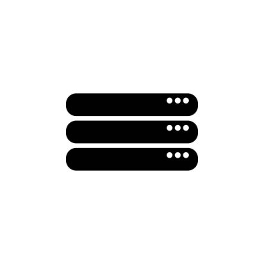 Sabit disk simgesi tasarım şablonu izole illüstrasyon vektör