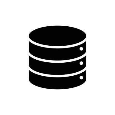 Sabit disk simgesi tasarım şablonu izole illüstrasyon vektör