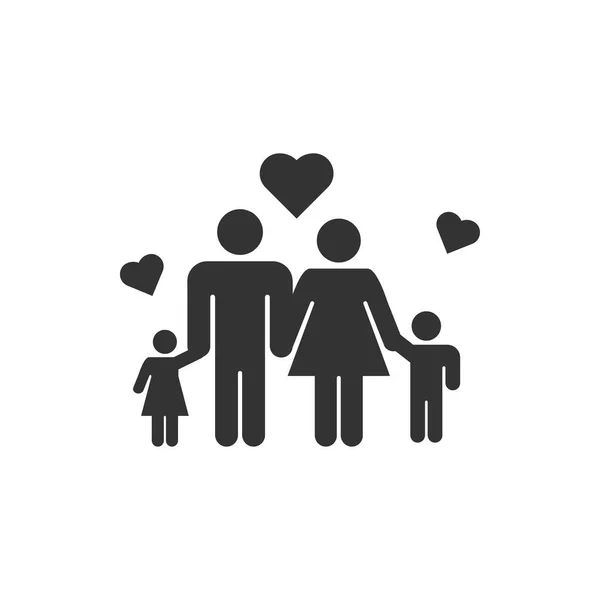 Family Icon Design Template Vector Graphic Illustration — Stock Vector