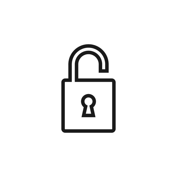 Padlock Icon Design Template Vector Isolated Illustration — Stock Vector