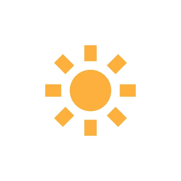 Sun Icon Design Template Vector Isolated Illustration — Stock Vector