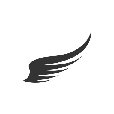 Kanat simgesi tasarım şablonu izole edilmiş vektör illüstrasyonu