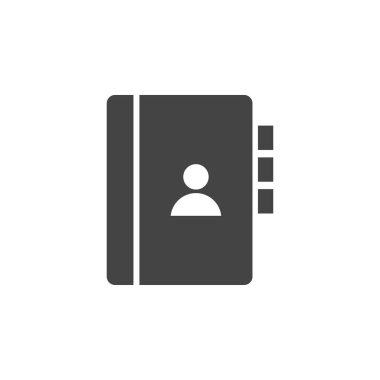 Kitap simgesi tasarım şablonu vektör izole