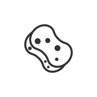 Sünger simgesi tasarım şablonu vektör izole