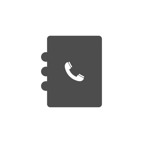 Telefonbuch-Icon Design Template Vektor isoliert — Stockvektor