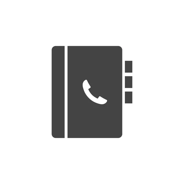 Telefono libro icona design vettoriale isolato — Vettoriale Stock