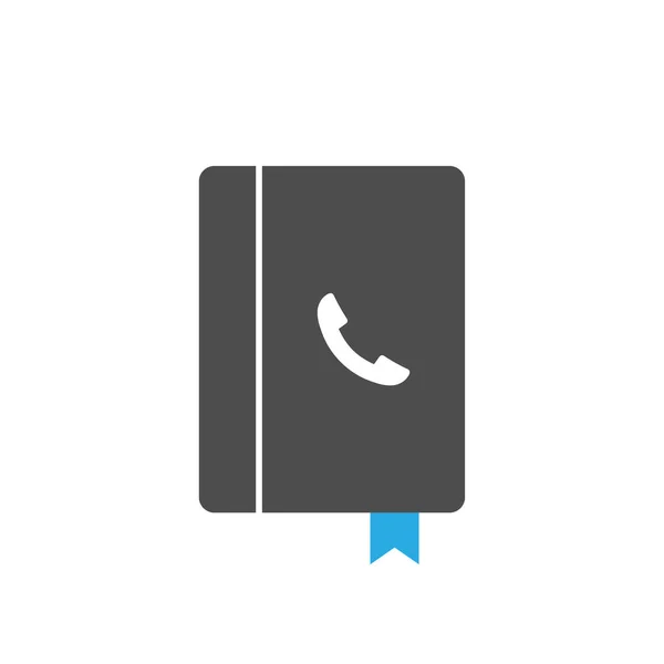 Telefonbuch-Icon Design Template Vektor isoliert — Stockvektor