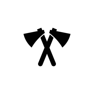 Simge tasarım şablonu vektör izole axe