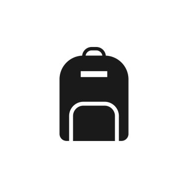 Simge tasarım şablonu vektör izole sırt çantası