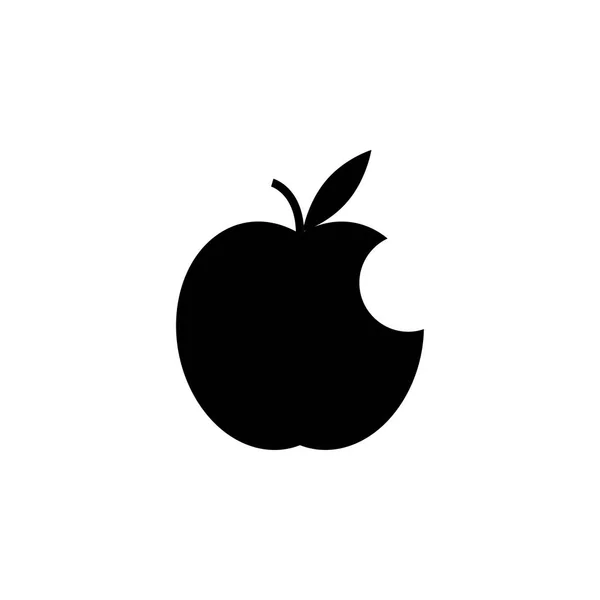 Apple fruta icono diseño plantilla vector aislado — Vector de stock