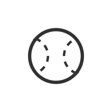 Beyzbol simgesi tasarım şablonu vektör izole