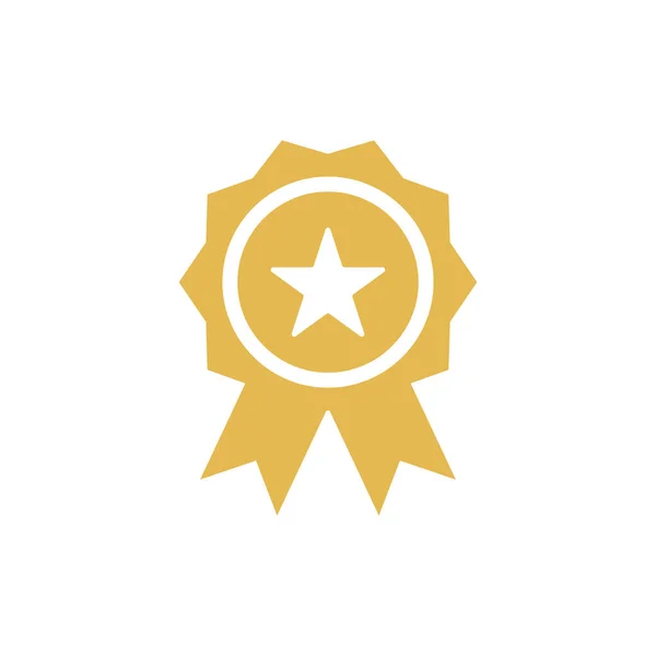 Modèle de conception d'icône de badge étoile vecteur — Image vectorielle