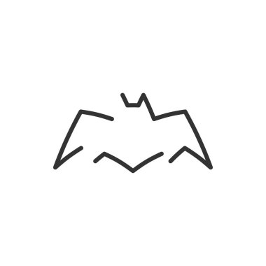 Yarasa hayvan simgesi tasarım şablonu vektör izole